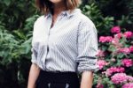 Cute Medium A Line Bob Hairstyle For Young Women With Thick Hair