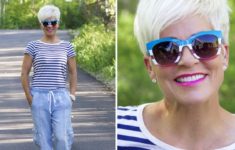 55+ Short Hairstyles for Women Over 60 with Glasses (Updated 2022) look-stylish-even-when-you-are-over-60-with-short-hair-1-235x150