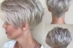 Modern Short Wedge Haircut For Over 60 Women