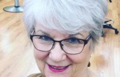 56 Short Hairstyles for Women Over 60 with Glasses (Updated 2021) over-60-women-with-glasses-and-short-edgy-haircut-2-235x150