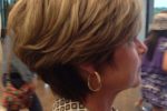 Pretty Layered Wedge Haircut For Women Over 60 With Thick Hair