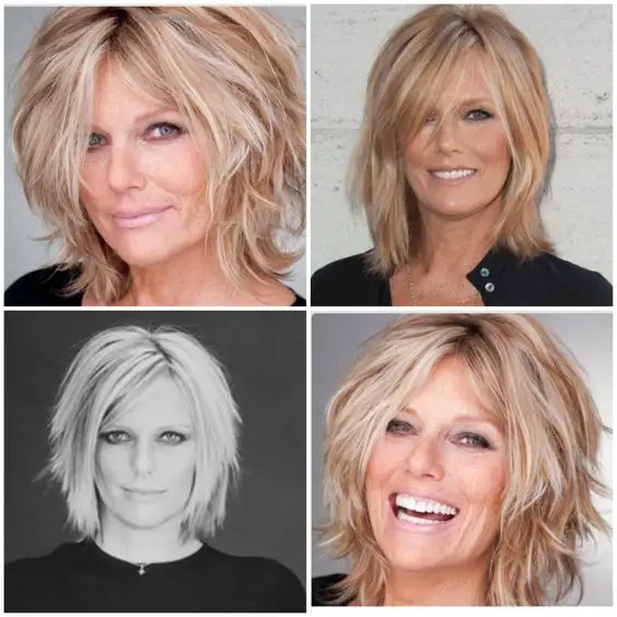 rocker shag haircut that will look beautiful with women over 50
