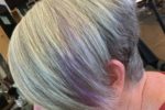 Short Angled Wedge Haircut For Women Over 60 With Gray Hair