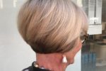 Short Angled Wedge Haircuts For Over 60 Women