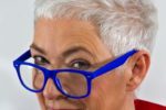 Short Spiky Haircut For Older Women With Glasses