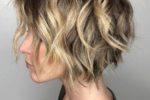 Short Textured Bob Hairstyle For Women With Thick Hair