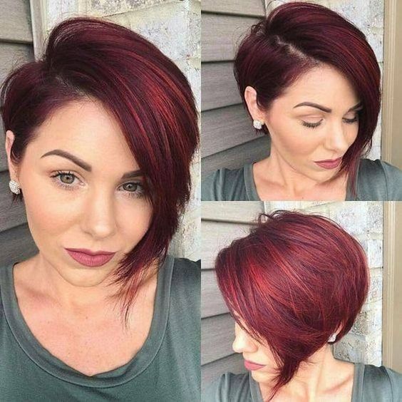 Effortless Short Layered Hairstyles to Look Beautiful in 2022 Asymmetrical-Bob-2