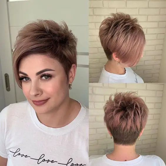 60 Excellent Short Hairstyles for Round Faces to Look Stunning Sassy-wedge-with-bangs