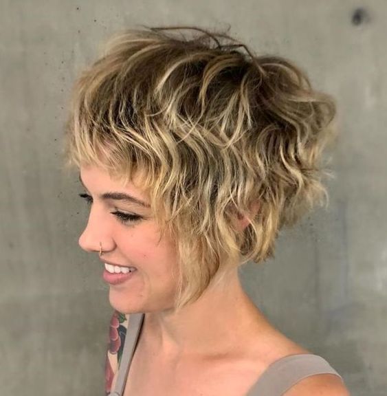 64 Awesome Short Curly Hairstyles for Women over 50 (Updated in 2022) Short-curly-shaggy-bob-haircut