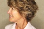 Beautiful Angled Layered Pixie Haircut For Older Women