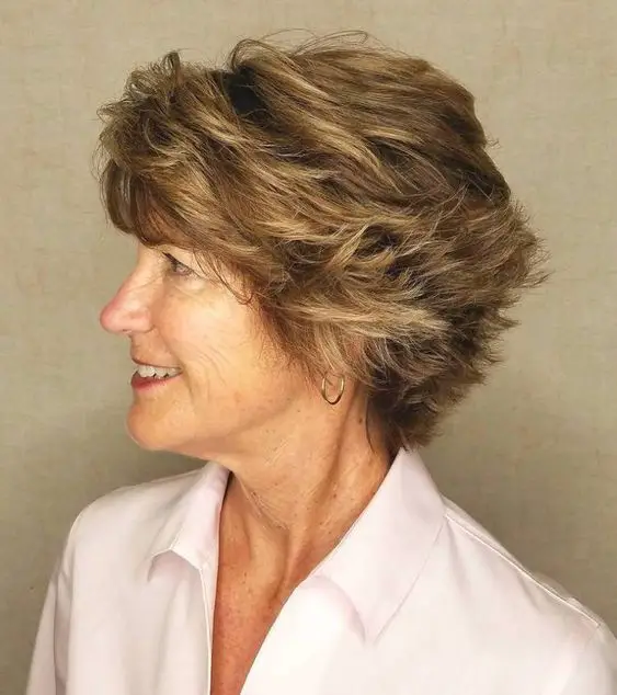 54 Short Choppy Hairstyles for Women over 60 to Look Younger beautiful-angled-layered-pixie-haircut-for-older-women