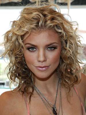 cute looking natural curly haircut for older women