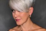 54 Short Choppy Hairstyles for Women over 60 to Look Younger modern-undershaved-pixie-cut-for-older-women-150x100