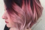 Trendiest Sassy Short Haircuts for Women pink-and-red-ombre-for-women-with-wavy-hair-150x100