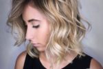 54 Awesome Short Layered Bob Hairstyles Ideas pretty-shaggy-textured-lob-haircut-style-for-young-women-150x100
