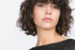 Tousled Short Layered Bob Hairstyle With Curls