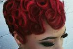 Colored, Finger Waves With Bangs 4