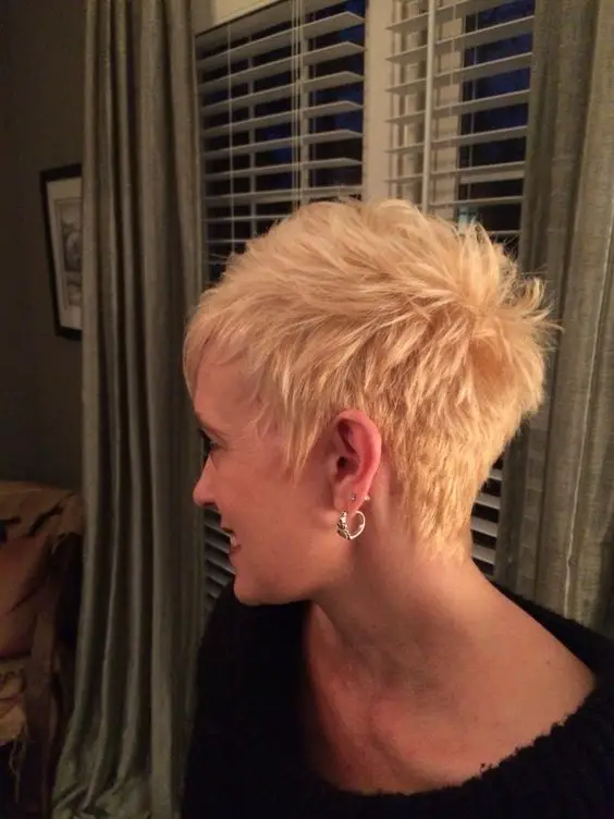 Super Short, Edgy Pixie Hairstyle 4