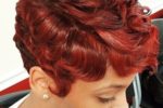 Cherry Colored Messy Finger Wave 4