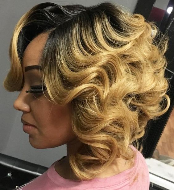 50 Gorgeous Finger Waves Hairstyles for Black Women 6470c821a3a07d1555a1985ca453a1bd