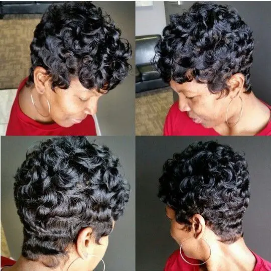 Finger Wave Style with Short Curls 3