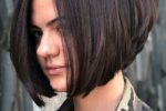 Cool Short Stacked Bob Hairstyle 2