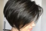Feathered Stacked Bob Hairstyle 3
