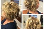 Curly Blonde Crop Stacked Haircut 3