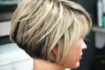 Feathered Stacked Bob Hairstyle 2