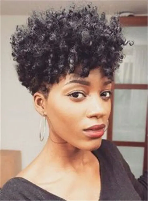 90 Gorgeous Short Curly Hairstyles for Women Over 50 Brushed-forward-tight-curls