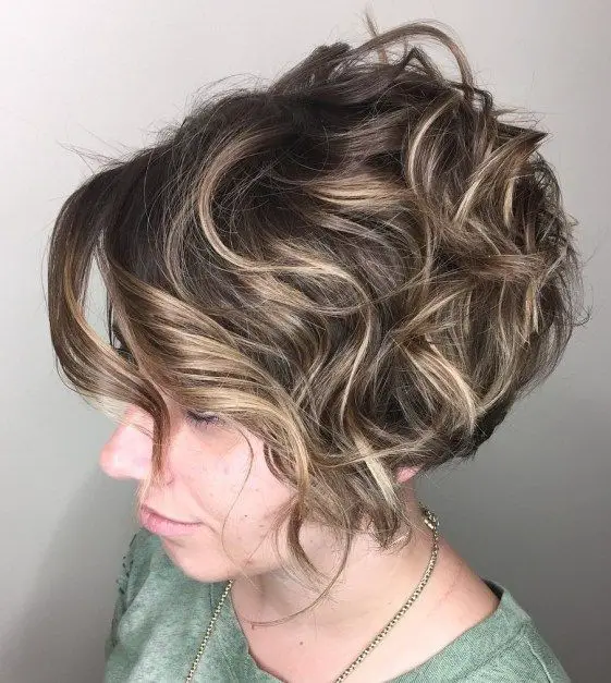 90 Gorgeous Short Curly Hairstyles for Women Over 50 (Updated 2021) Short-stacked-haircut