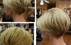 50 Beautiful Short Wedge Haircuts For Over 40 Women Stacked-Layered-Short-Hairstyle-Thin-Hairstyles-235x150