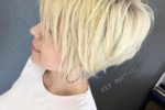 Blonde Stacked Pixie Hair Style 4