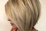 Cool Short Stacked Bob Hairstyle 4