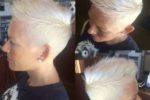 Snazzy Boy Cut With Quiff On Gray And White Hair  2