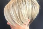 Blonde Stacked Pixie Hair Style 5