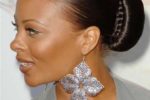 Big Bun And Braid Hairstyle For African American Wedding 3