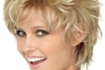 Shorter Shag Hairstyle For Women Over 50 With Fine Hair 1
