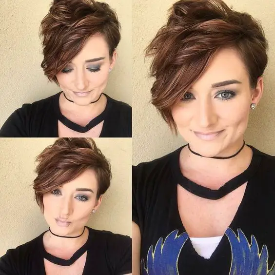 Short Wavy Brown Pixie Haircut - 20 Charming Short Brown Hairstyles for ...