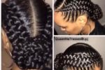 French And Rose Braid Up Do For African American Women 2