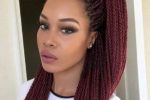 Straight Full Braid Hairstyle For African American Women 1