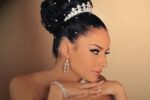 Big Bun And Braid Hairstyle For African American Wedding 6