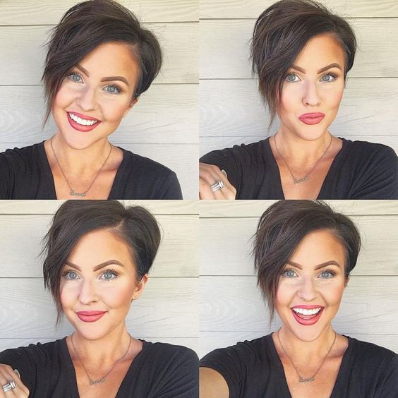 15 Best Older Women Hairstyles for Formal Events Asymmetrical-pixie