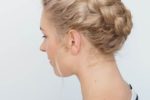 Crown Braid Easy Updos For Short Hair To Do Yourself 8