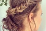 Crown Braid Easy Updos For Short Hair To Do Yourself 9