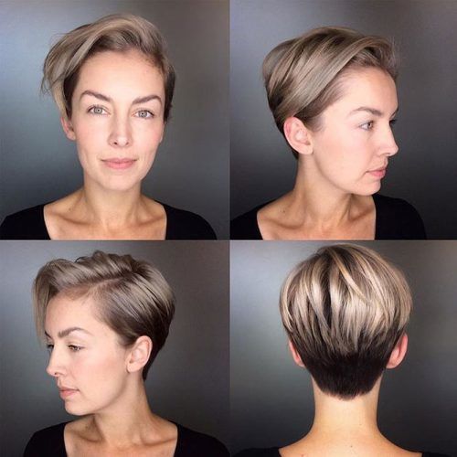 100 Flattering Short Hairstyles for Women Over 50 with Fine Hair (2022) Disconnected-pixie-cut-2