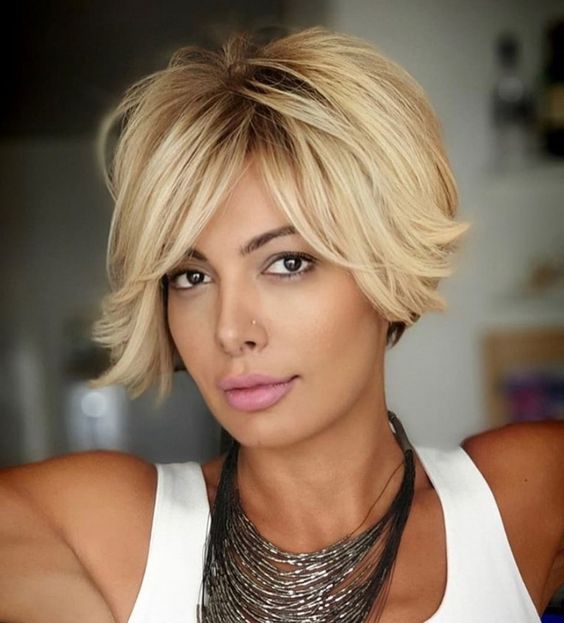 100 Flattering Short Hairstyles for Women Over 50 with Fine Hair Long-asymmetric-pixie-cut-2