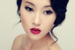Low Bun With Side Swept Asian Women Hairstyles 1