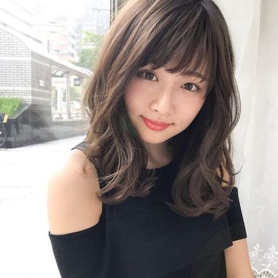Medium Length With Bangs Asian hairstyles for women 6 ...