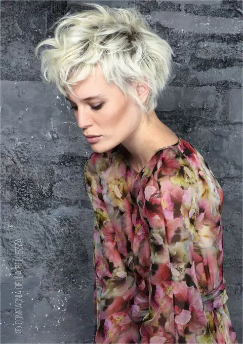100 Flattering Short Hairstyles for Women Over 50 with Fine Hair (2022) Messy-pixie-cut-2
